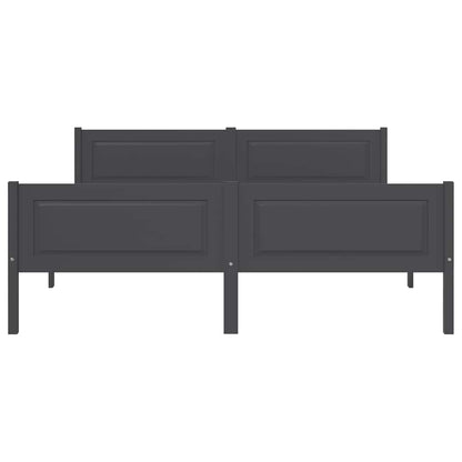 Massivholzbett Kiefer Grau 140x200 cm