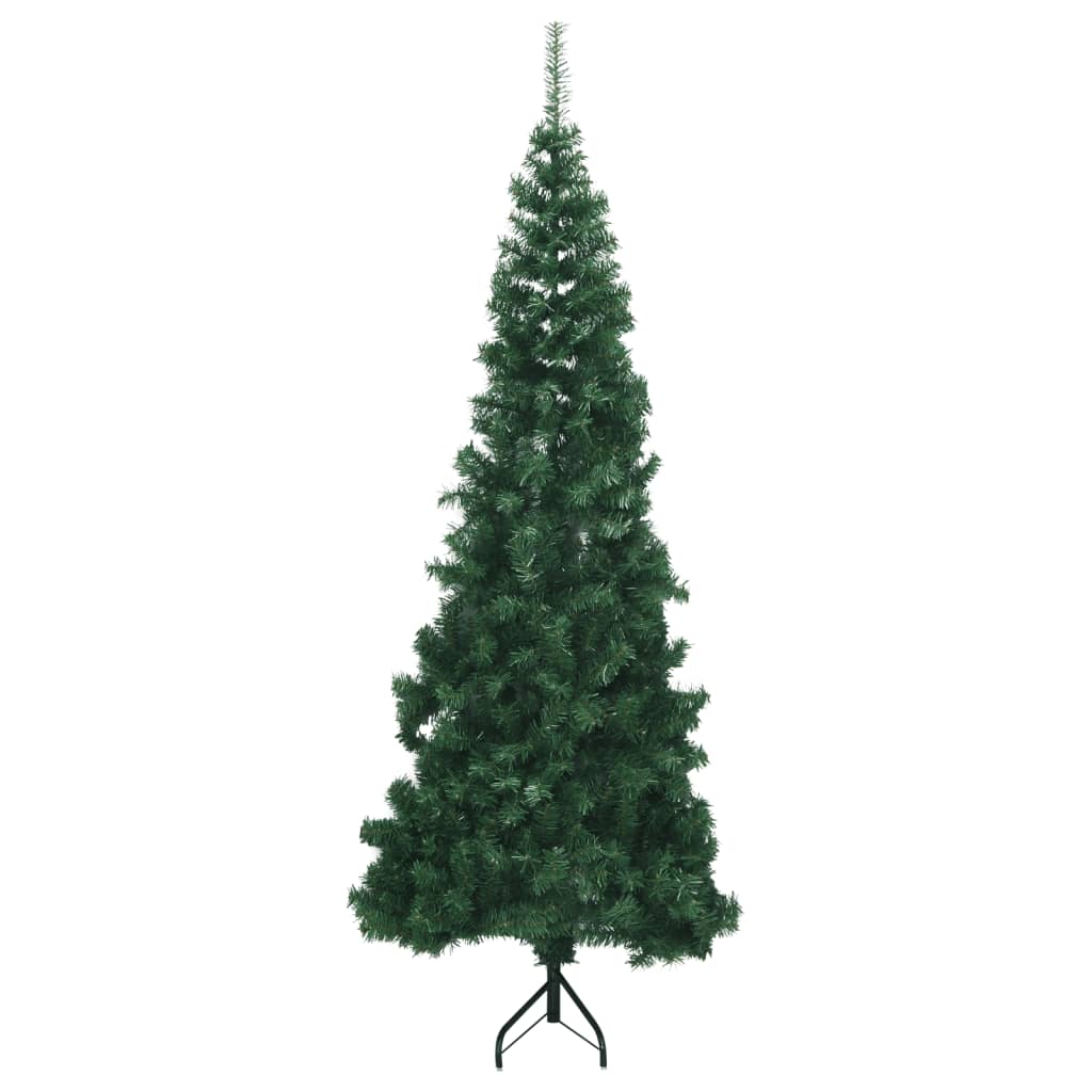 Künstlicher Eck-Weihnachtsbaum Grün 180 cm PVC