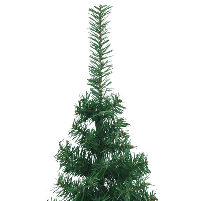 Künstlicher Eck-Weihnachtsbaum Grün 180 cm PVC