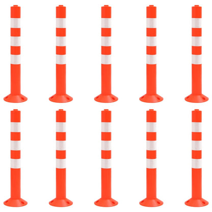 Absperrpfosten 10 Stk. 75 cm PE