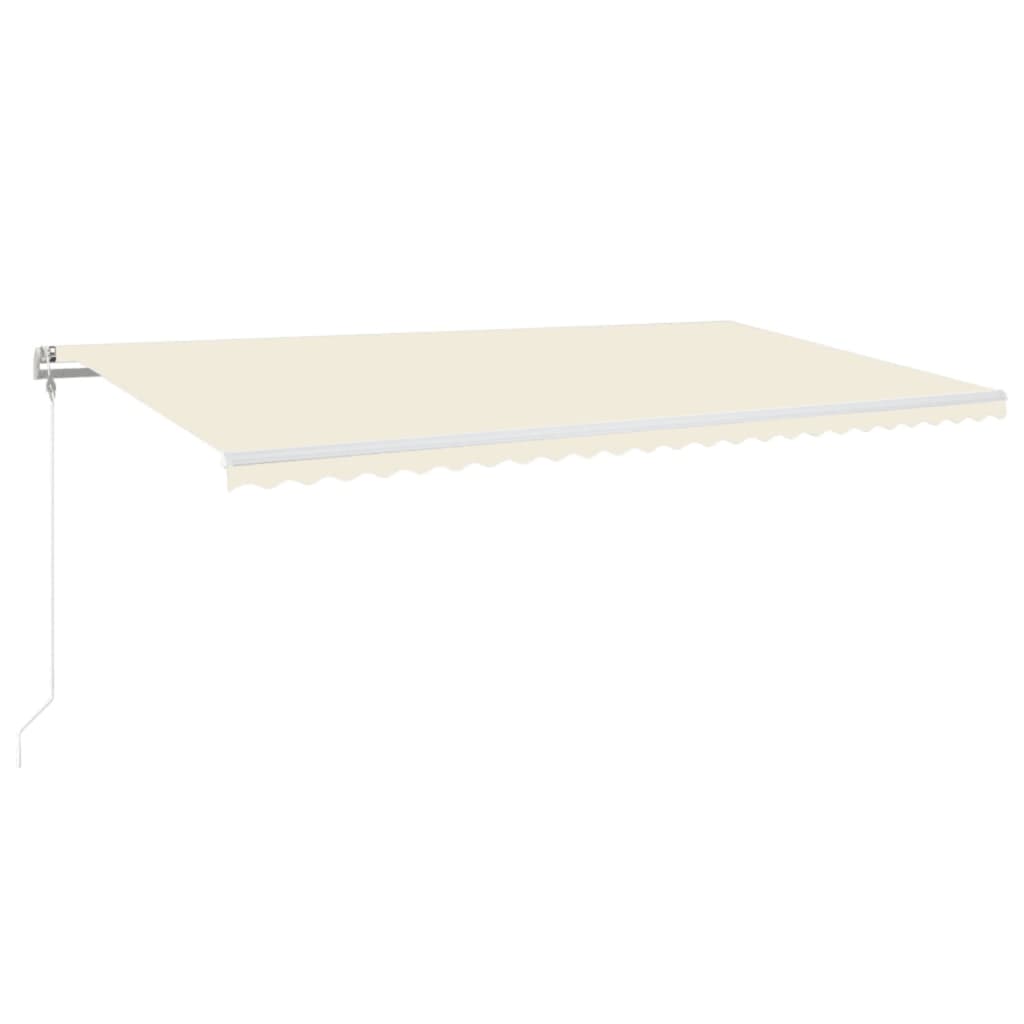 Markise Automatisch Einziehbar 600x350 cm Creme