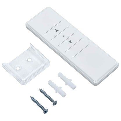 Markise Automatisch mit Rollo LED Windsensor 4x3m Blau Weiß