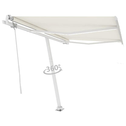 Markise Automatisch mit LED & Windsensor 300x250 cm Creme