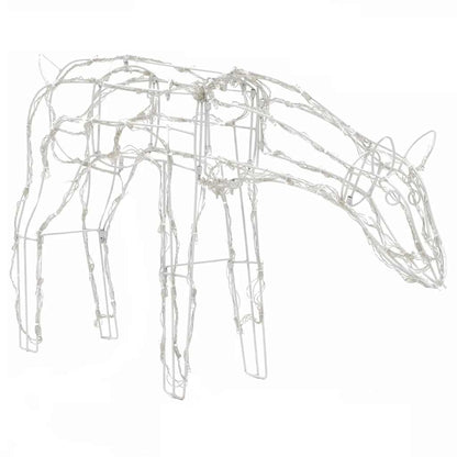 3-tlg. LED-Rentiere Set Weihnachtsdeko 229 LEDs