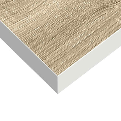 Schweberegale 2 Stk. Eichen-Optik und Weiß 50x23x3,8 cm MDF