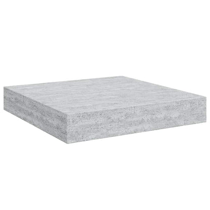 Schweberegale 2 Stk. Betongrau 23x23,5x3,8 cm MDF