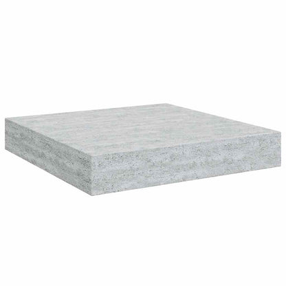 Schweberegale 4 Stk. Betongrau 23x23,5x3,8 cm MDF