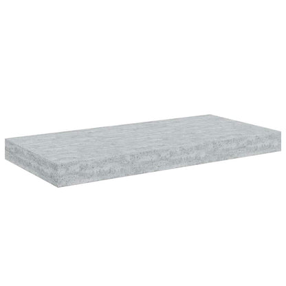 Schweberegale 4 Stk. Betongrau 50x23x3,8 cm MDF