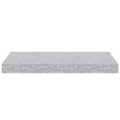 Schweberegale 4 Stk. Betongrau 50x23x3,8 cm MDF