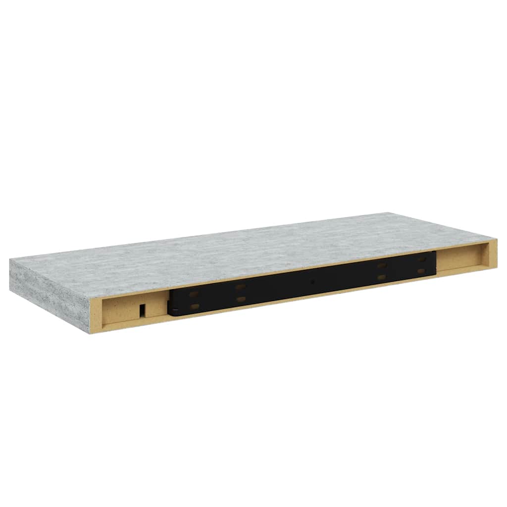 Schweberegal Betongrau 60x23,5x3,8 cm MDF