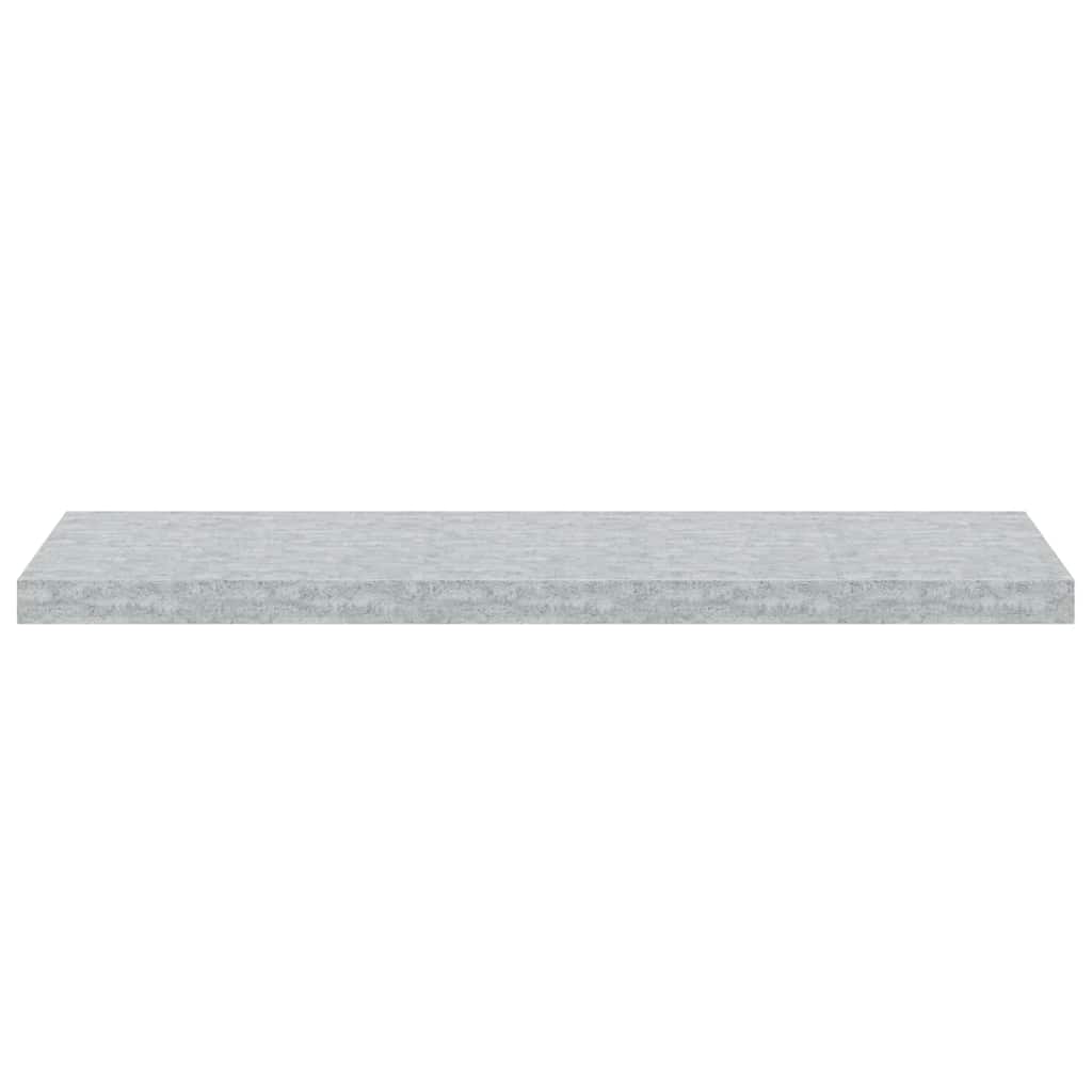 Schweberegale 4 Stk. Betongrau 90x23,5x3,8 cm MDF