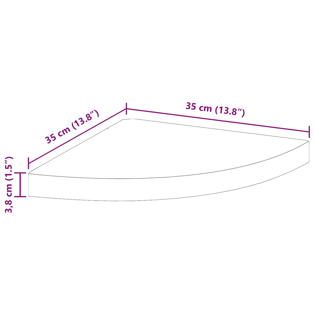 Eck-Schweberegale 4 Stk. Eichen-Optik und Weiß 35x35x3,8 cm MDF