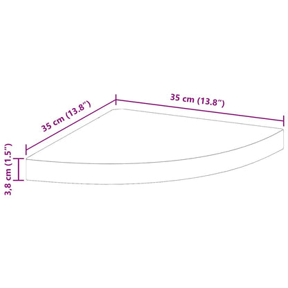 Eck-Schweberegale 4 Stk. Eichen-Optik und Weiß 35x35x3,8 cm MDF