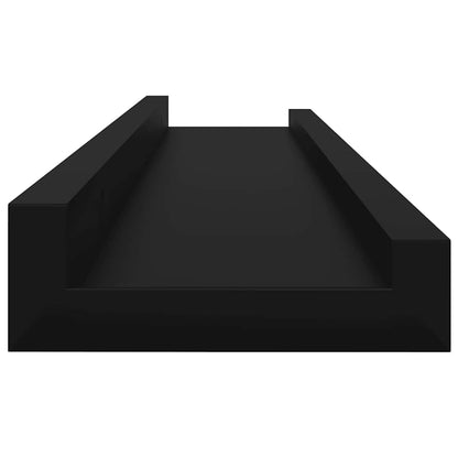 Wandregale 4 Stk. Schwarz 60x9x3 cm