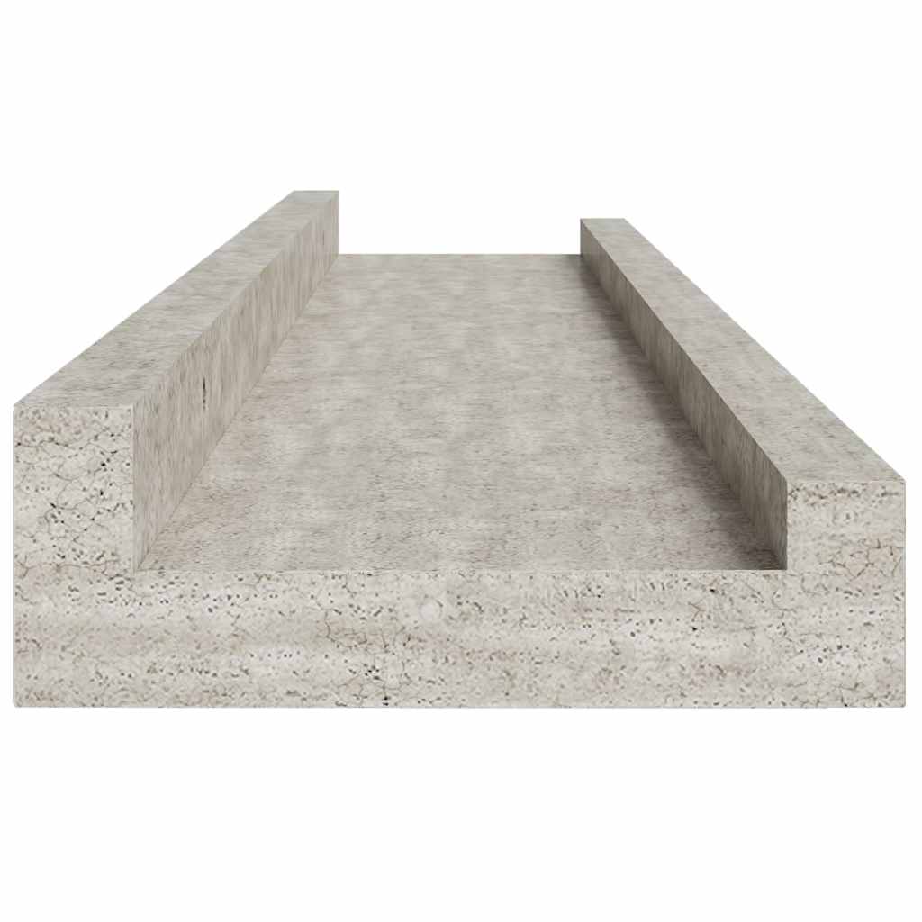 Wandregale 4 Stk. Betongrau 80x9x3 cm