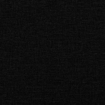 Relaxsessel mit Hocker Schwarz Stoff