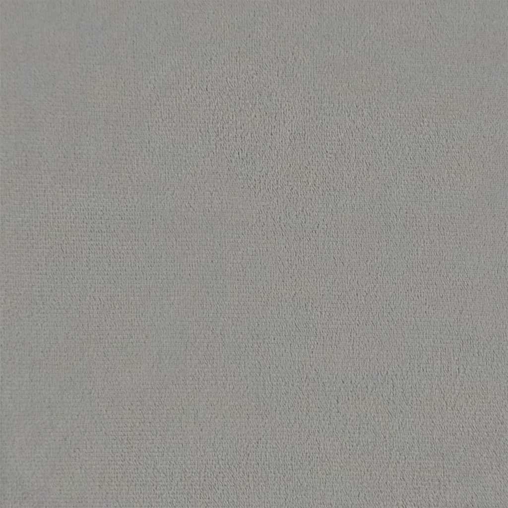 Schaukelsessel mit Hocker Hellgrau Samt