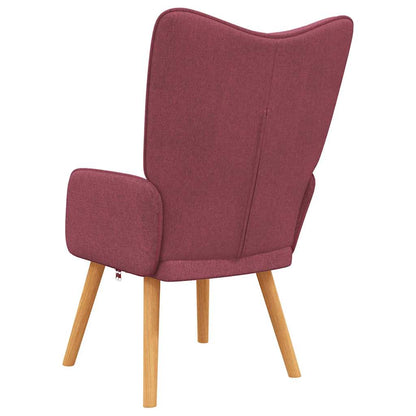 Relaxsessel Weinrot Stoff