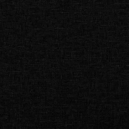 Relaxsessel mit Hocker Schwarz Stoff