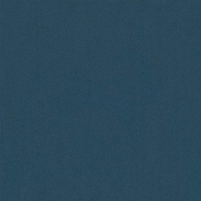 Relaxsessel mit Hocker Blau Samt