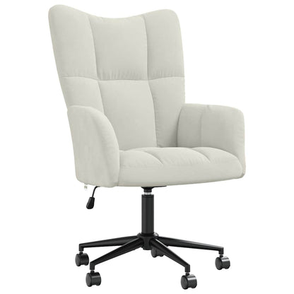 Relaxsessel Cremeweiß Samt