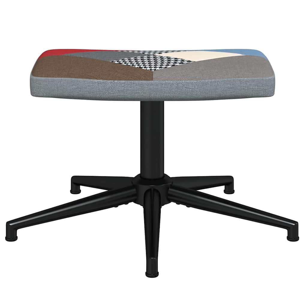 Relaxsessel mit Hocker Patchwork Stoff