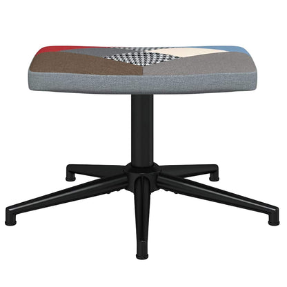 Relaxsessel mit Hocker Patchwork Stoff