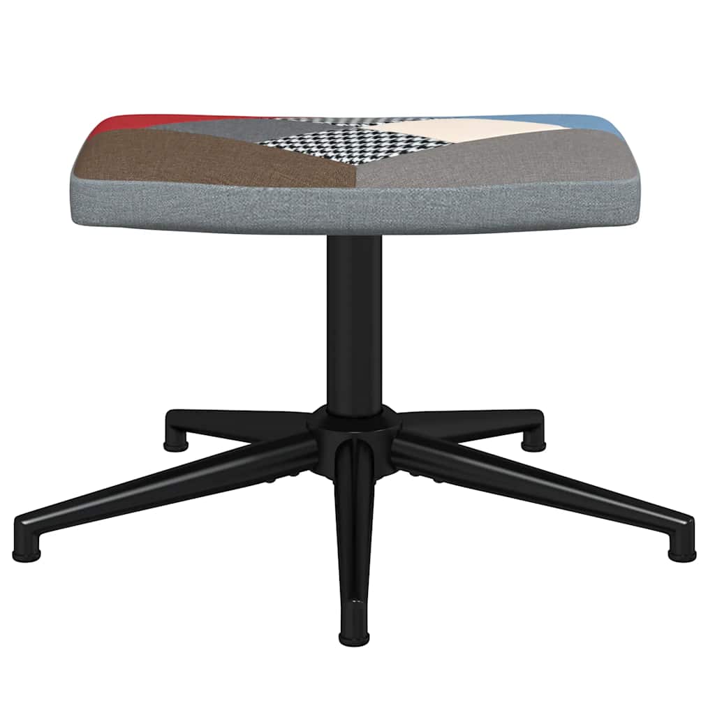 Relaxsessel mit Hocker Patchwork Stoff