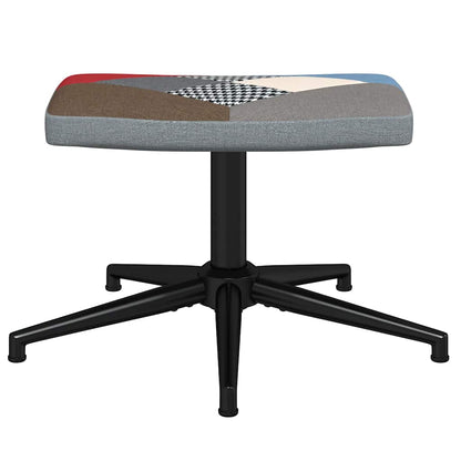 Relaxsessel mit Hocker Patchwork Stoff