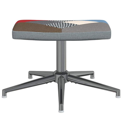 Relaxsessel mit Hocker Patchwork Stoff