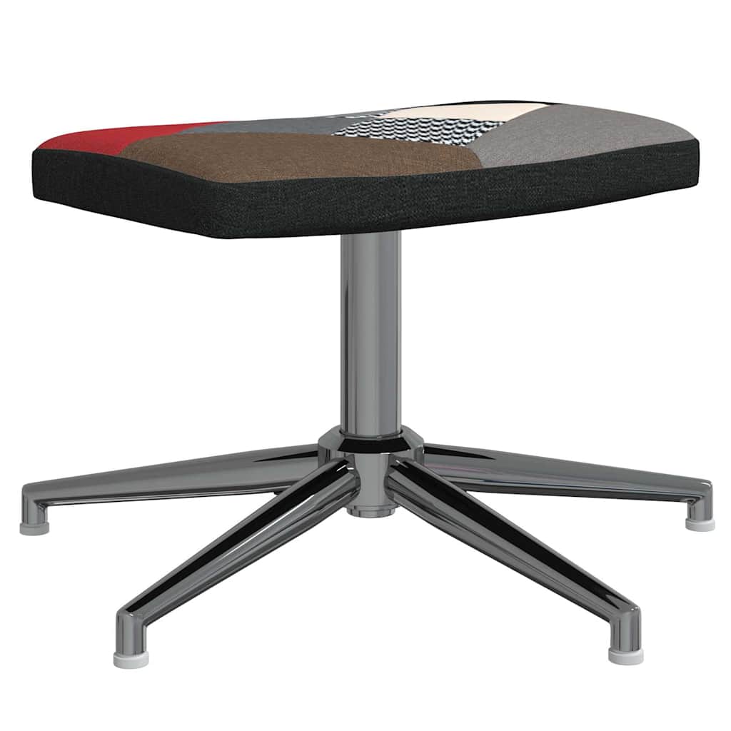 Relaxsessel mit Hocker Patchwork Stoff