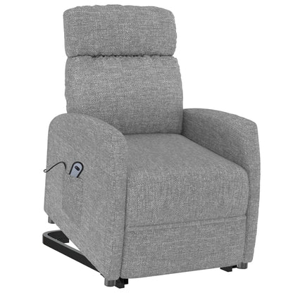 Aufstehsessel Hellgrau Stoff