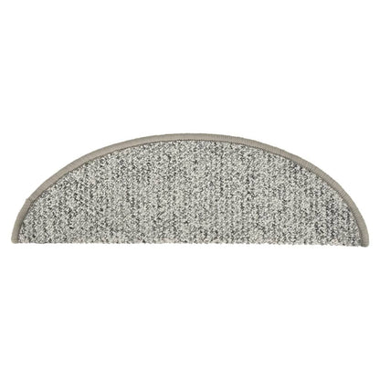 Treppenmatten 15 Stk. Hellgrau 56x17x3 cm