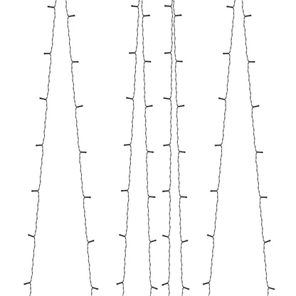 Solar-Lichterketten 5 Stk. 5x200 LED Kaltweiß Innen Außen