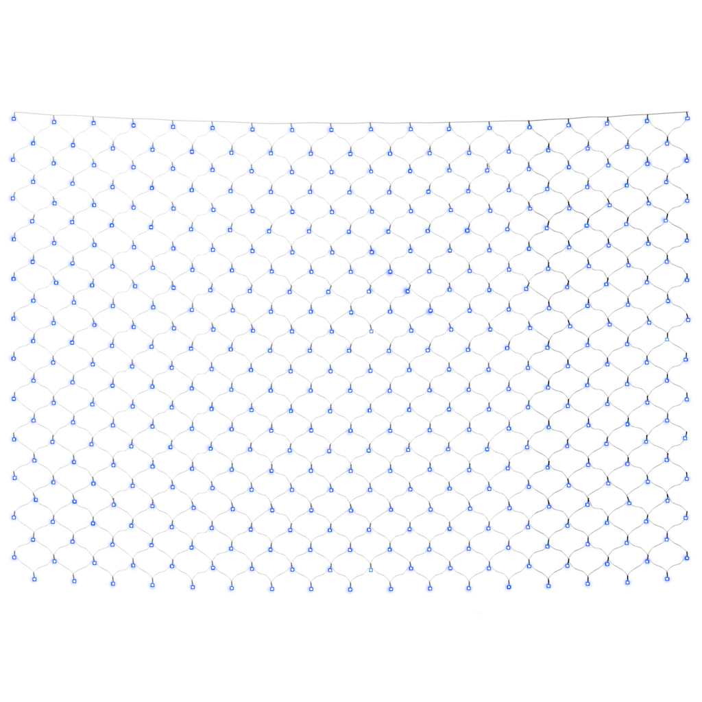 LED-Lichternetz Blau 3x3 m 306 LEDs Indoor Outdoor