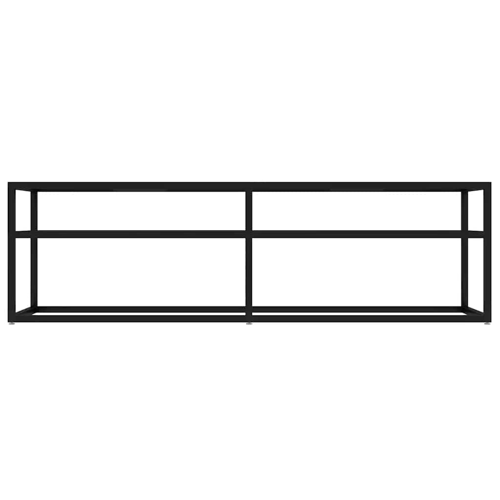 TV-Schrank Schwarz 140x40x40,5 cm Hartglas