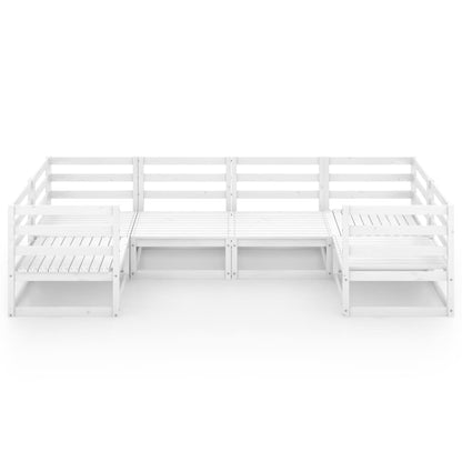 6-tlg. Garten-Lounge-Set Massivholz Kiefer