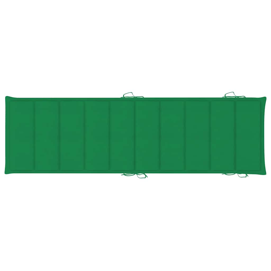 Sonnenliegen 2 Stk. mit Auflagen Massivholz Akazie