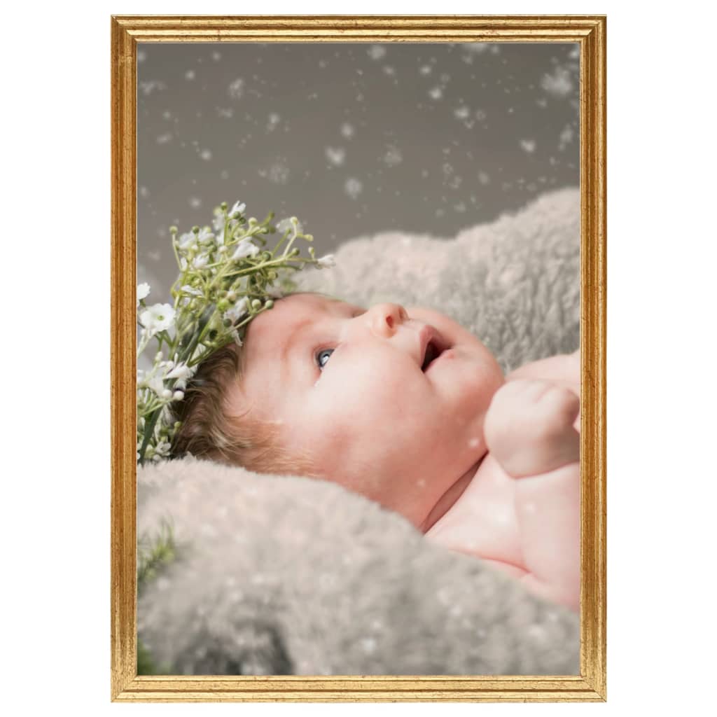 Bilderrahmen Collage 5 Stk. für Tisch Golden 15x21 cm MDF