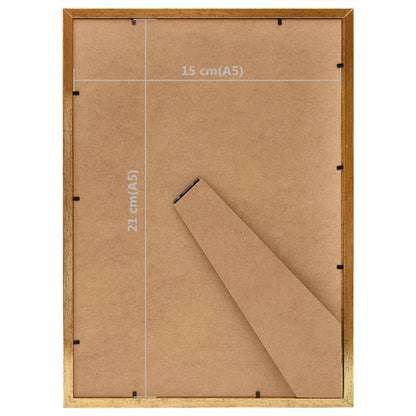 Bilderrahmen Collage 5 Stk. für Tisch Golden 15x21 cm MDF