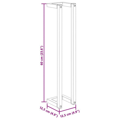 Handtuchständer Weiß 12,5x12,5x60 cm Stahl