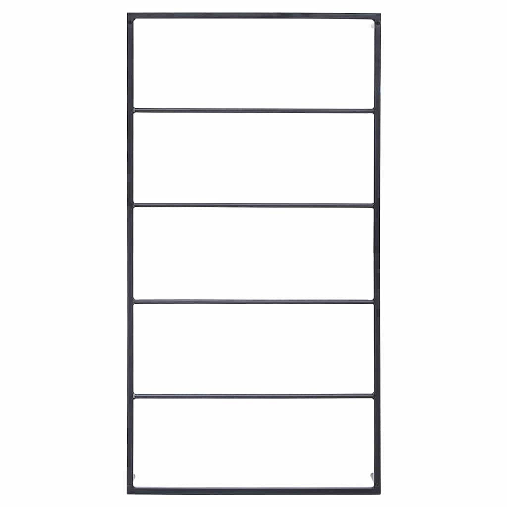 Handtuchständer Schwarz 60x10x116 cm Stahl