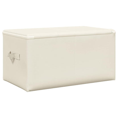 Aufbewahrungsboxen 2 Stk. Stoff 43x34x23 cm Creme