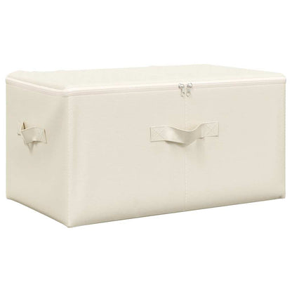 Aufbewahrungsboxen 2 Stk. Stoff 43x34x23 cm Creme