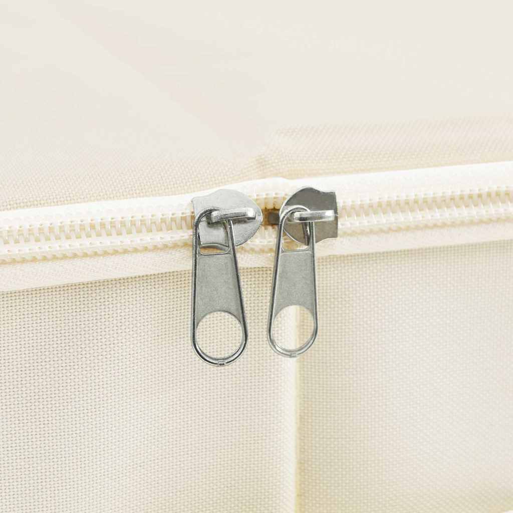 Aufbewahrungsboxen 2 Stk. Stoff 43x34x23 cm Creme