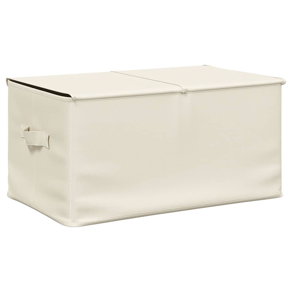 Aufbewahrungsboxen 2 Stk. Stoff 50x30x25 cm Creme