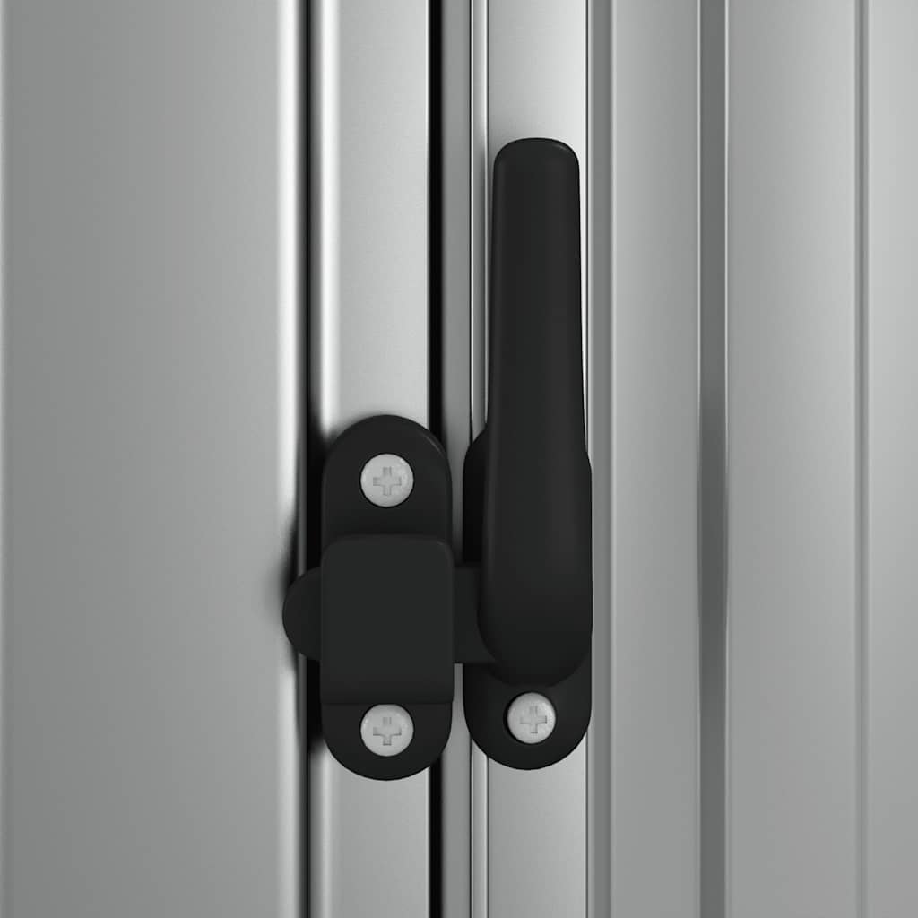 Geräteschuppen Grau 118,5x97x209,5 cm Verzinkter Stahl