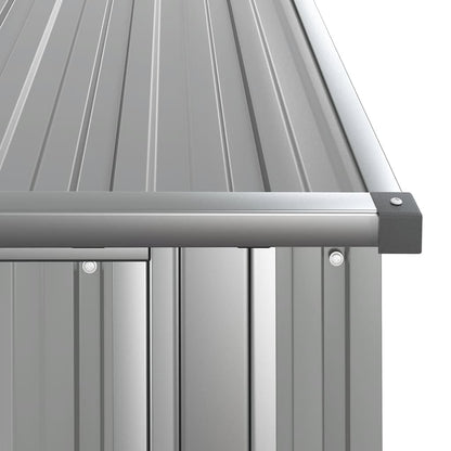 Geräteschuppen Grau 118,5x97x209,5 cm Verzinkter Stahl