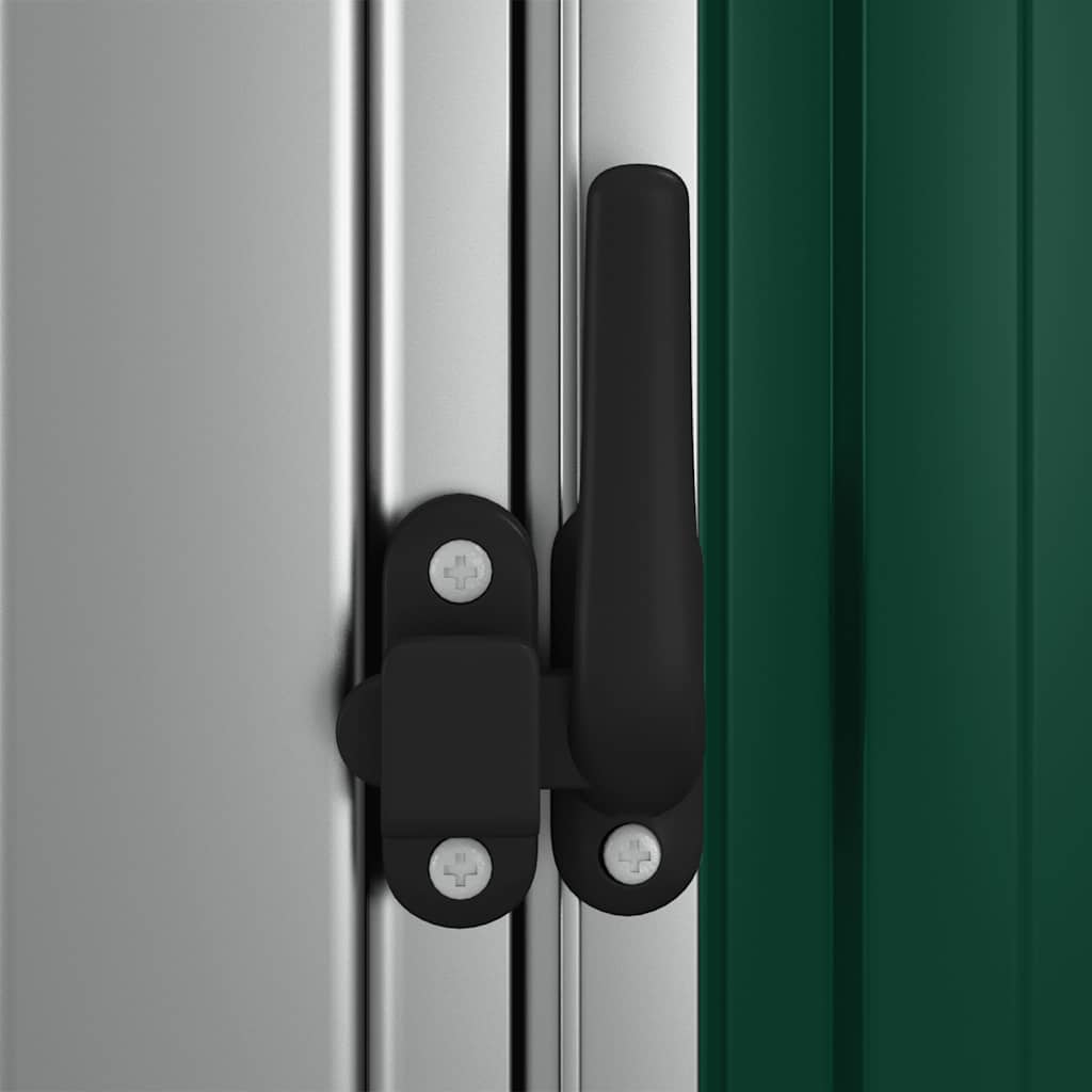 Gartenhaus Grün 180,5x97x209,5 cm Verzinkter Stahl