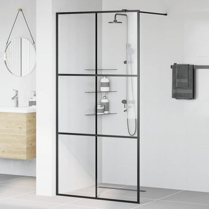 Duschwand für Begehbare Dusche mit Klarem ESG Glas 100x195 cm